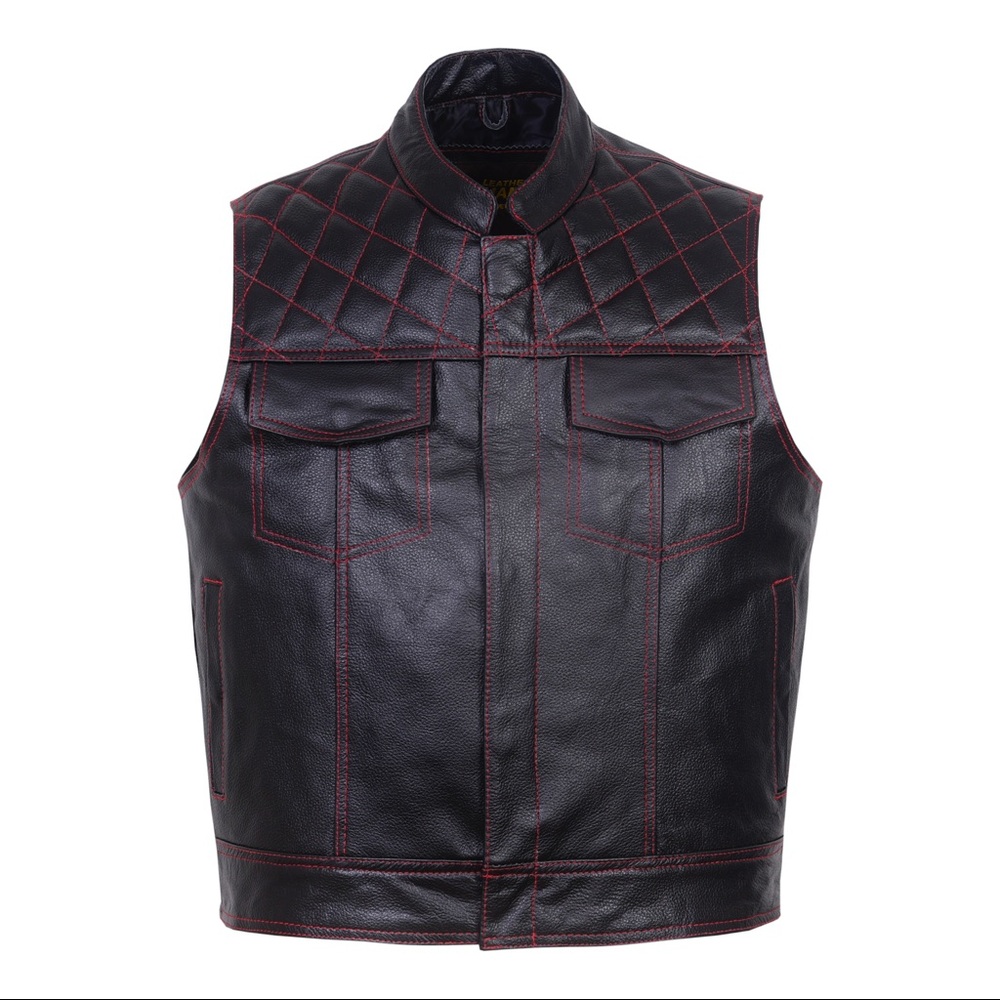 Club concealed carry leather vest